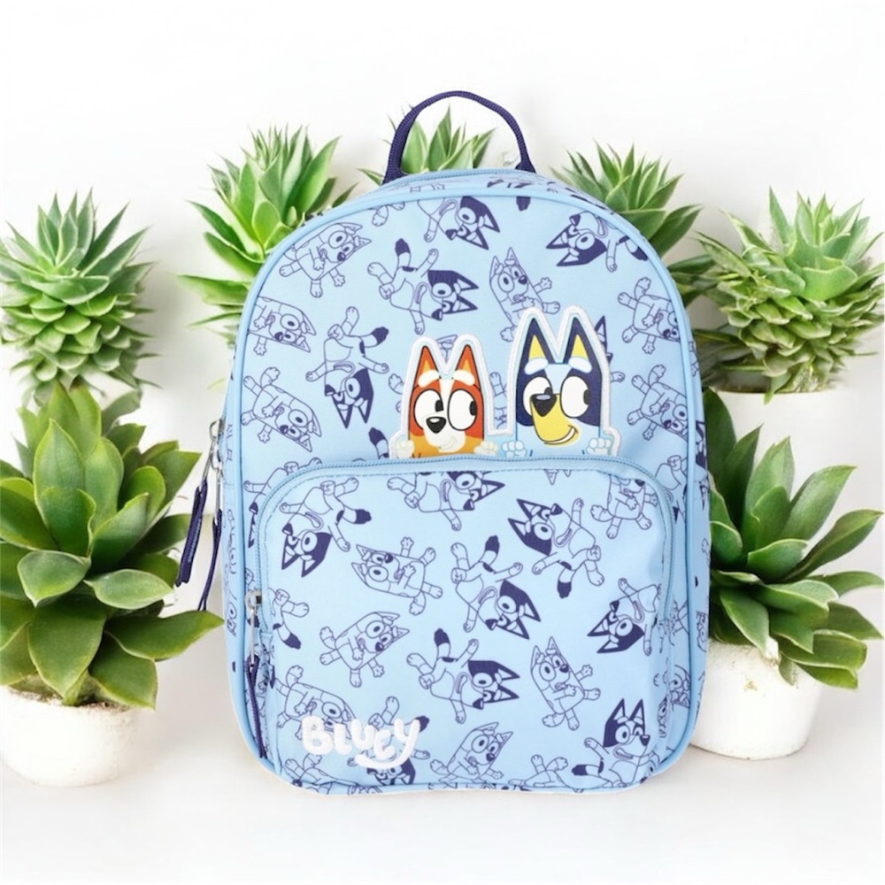 New Bluey Toddler Peek-A-Boo Mini Backpack, Blue